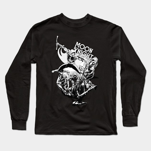 moon knight Long Sleeve T-Shirt by thebeatgoStupid